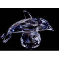 Optic Crystal Dolphin Figurine w/ Ball